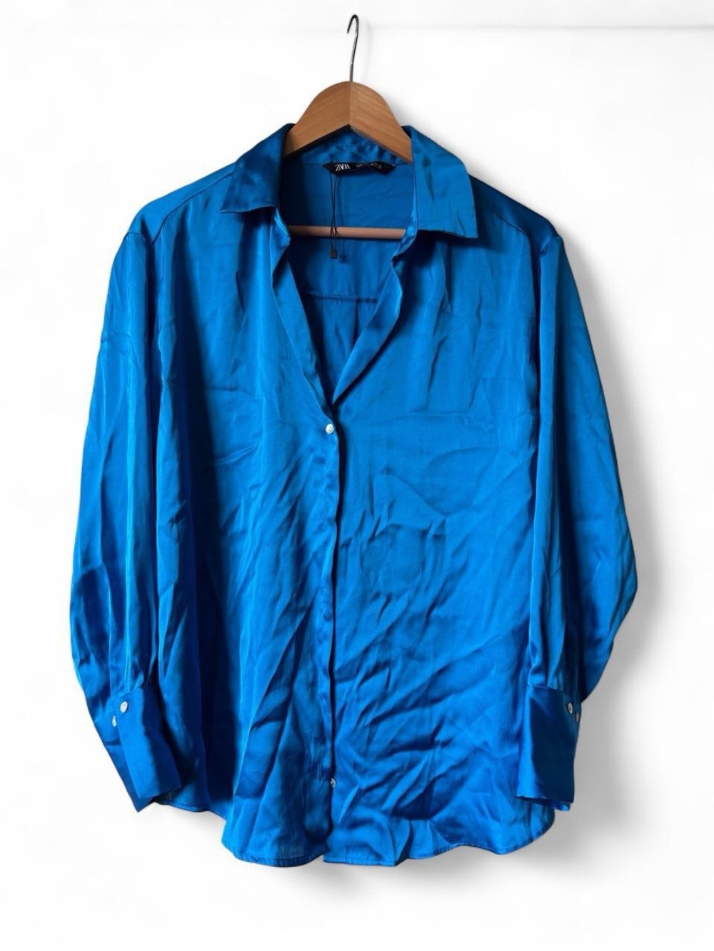 Blue Zara Button-Up Shirt